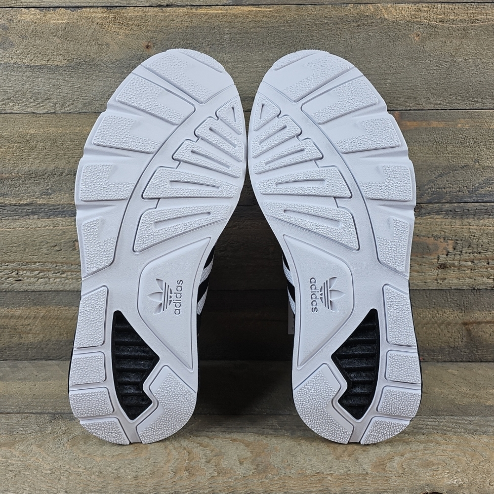 adidas Men's Originals ZX 1K Boost Shoes Sneakers White Black Silver - Picture 6 of 11